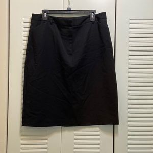 Black A-line skirt